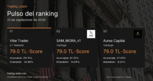 Pulso del ranking de traders verificados al 2026-09-21